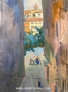 Girona Courtyard View