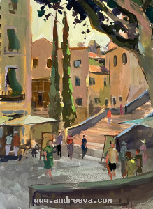 Plaza Life in Girona